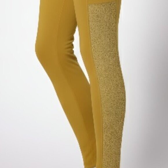 LOGO by Lori Goldstein Logo Layers By Lori Goldstein Leggings w/ Lace Panel L - Picture 6 of 13